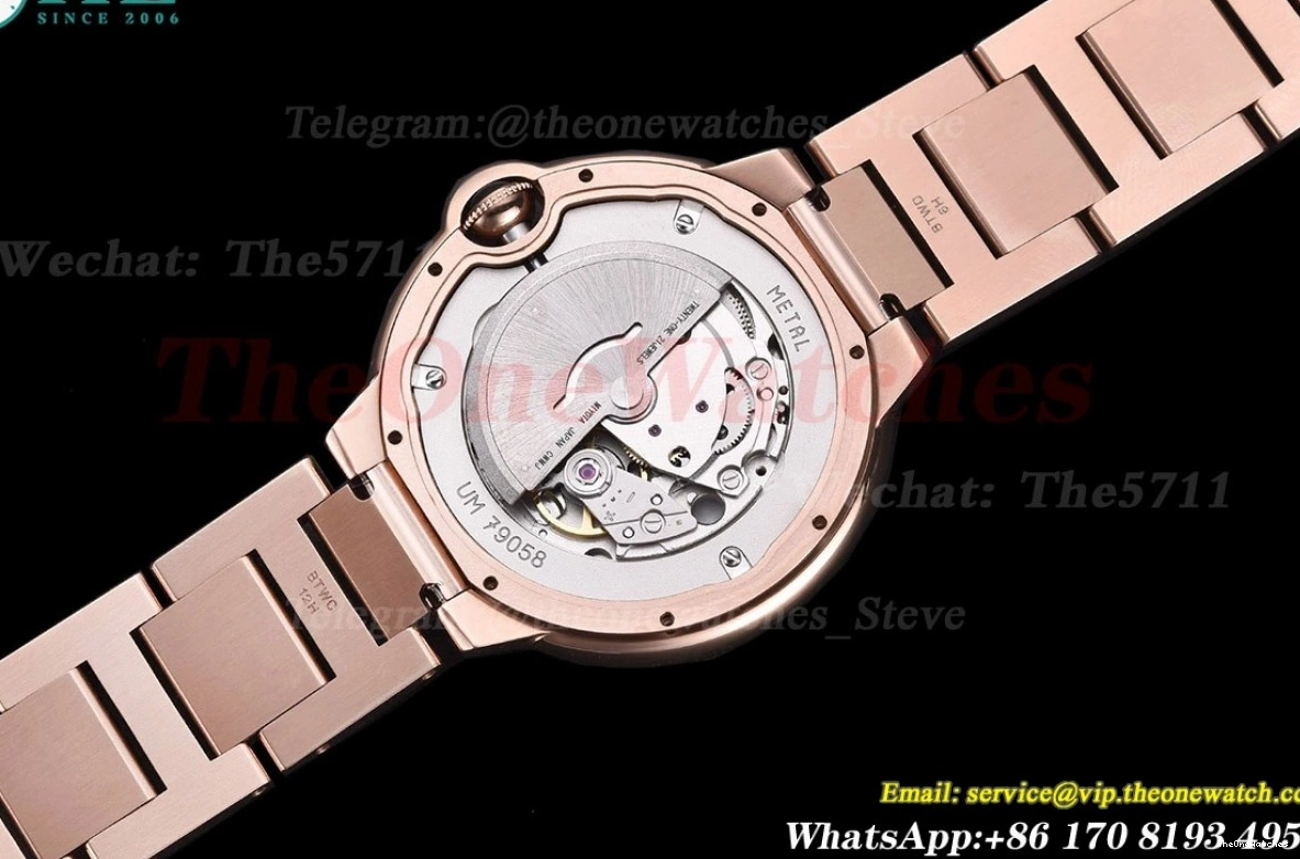 Cartier Brown De 42mm RG Bleu MY8215 Ballon RG Dial GDF 0417